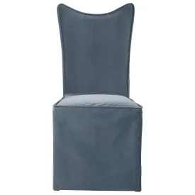 Uttermost Delroy Armless Chair, Gray, Set Of 2