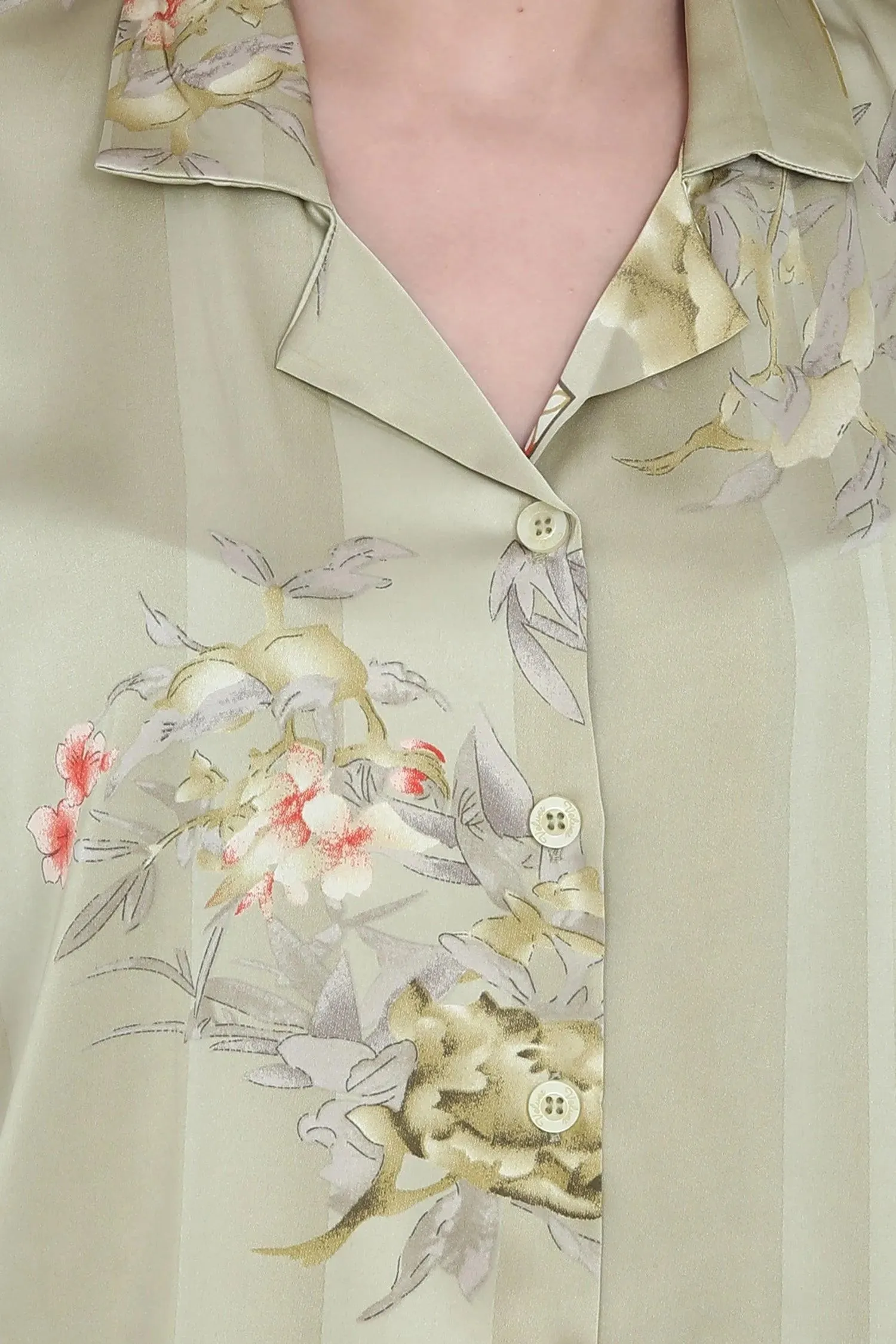 Velure Embellished Floral Print Satin Night Suit