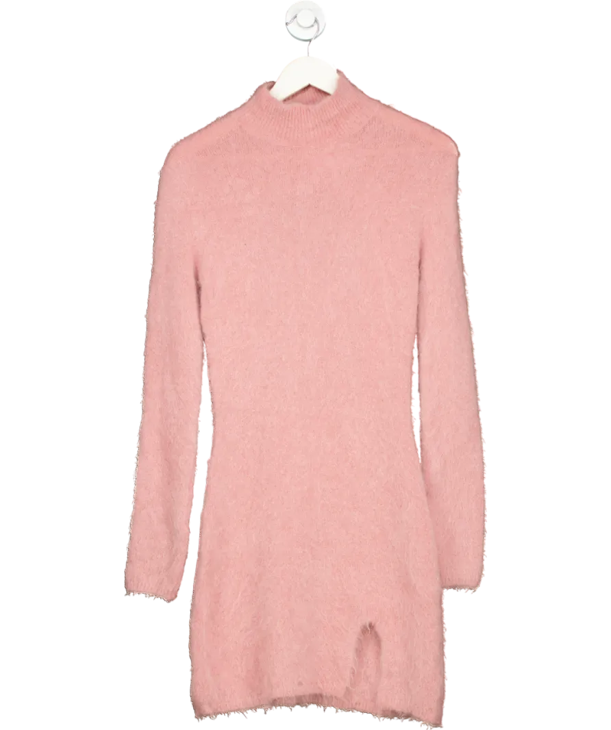 Vicolo Pink Mini Dress Alpaca Wool, Polyamide, Virgin Wool, Elastane UK XS/S