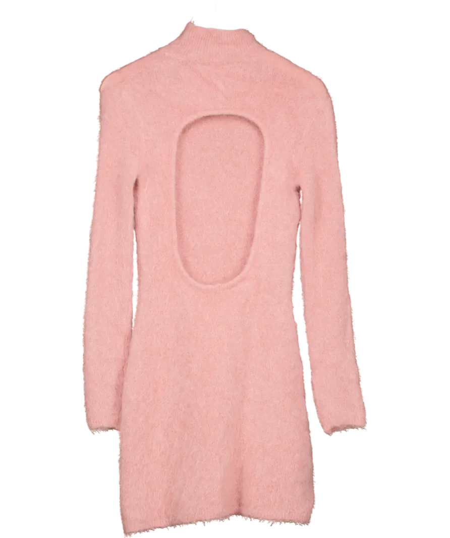 Vicolo Pink Mini Dress Alpaca Wool, Polyamide, Virgin Wool, Elastane UK XS/S