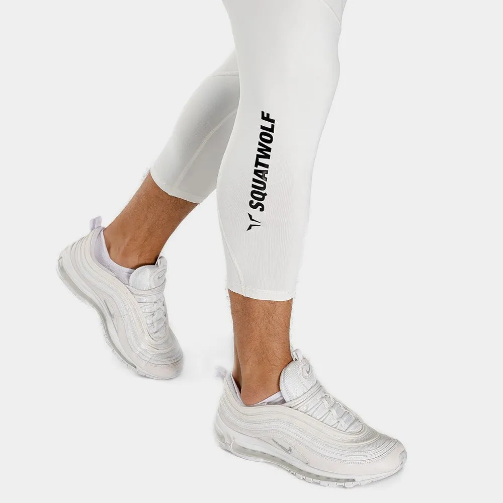 Warrior Tights ¾ - Pearl White
