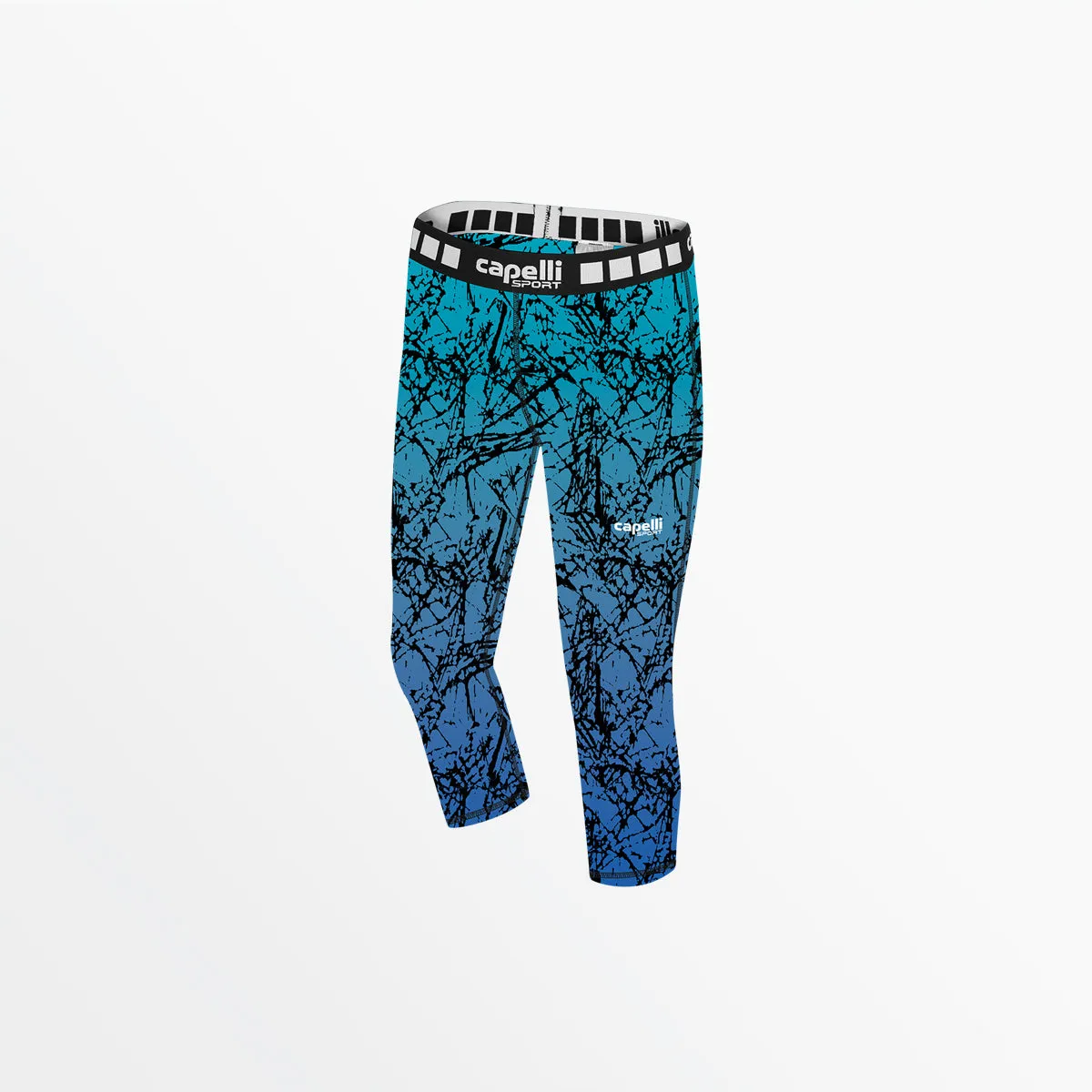 WOMEN'S 3/4 DISTRESSED OMBRE PERFORMANCE TIGHTS