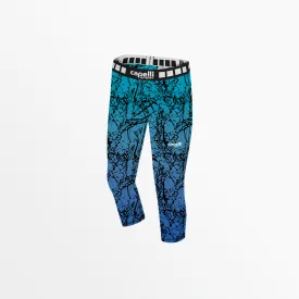 WOMEN'S 3/4 DISTRESSED OMBRE PERFORMANCE TIGHTS