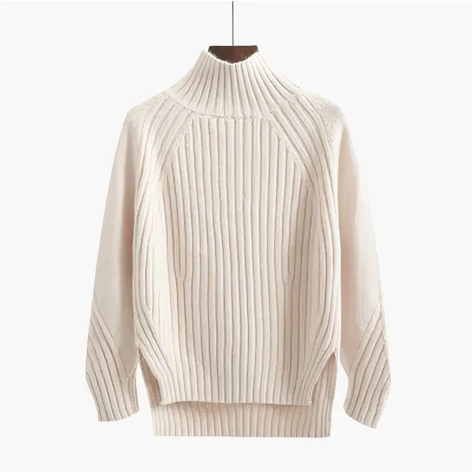 Women's Elegant Turtleneck Pullover Sweater | Ideal for Autumn/Winter