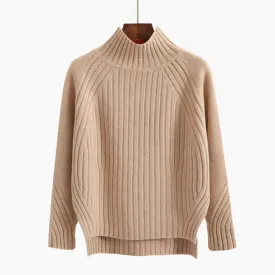 Women's Elegant Turtleneck Pullover Sweater | Ideal for Autumn/Winter