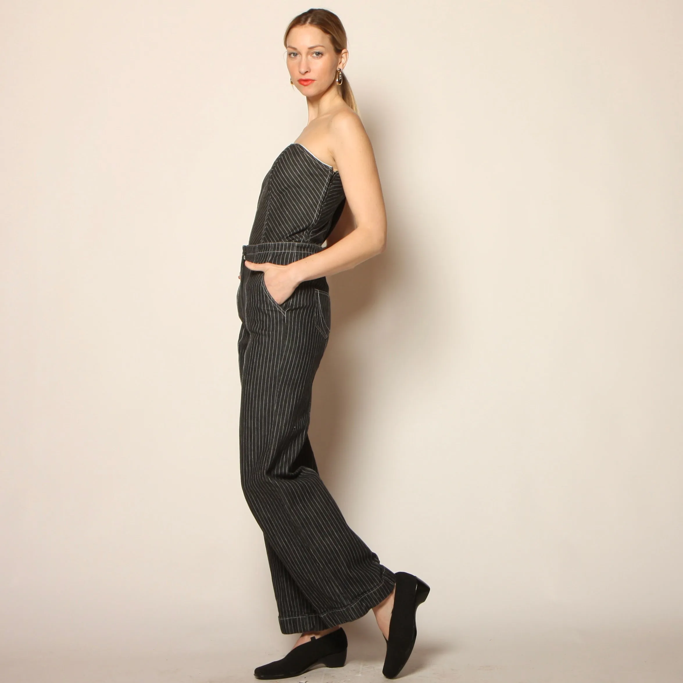 Y2K Randolph Duke Pinstripe Denim 4-Piece Ensemble