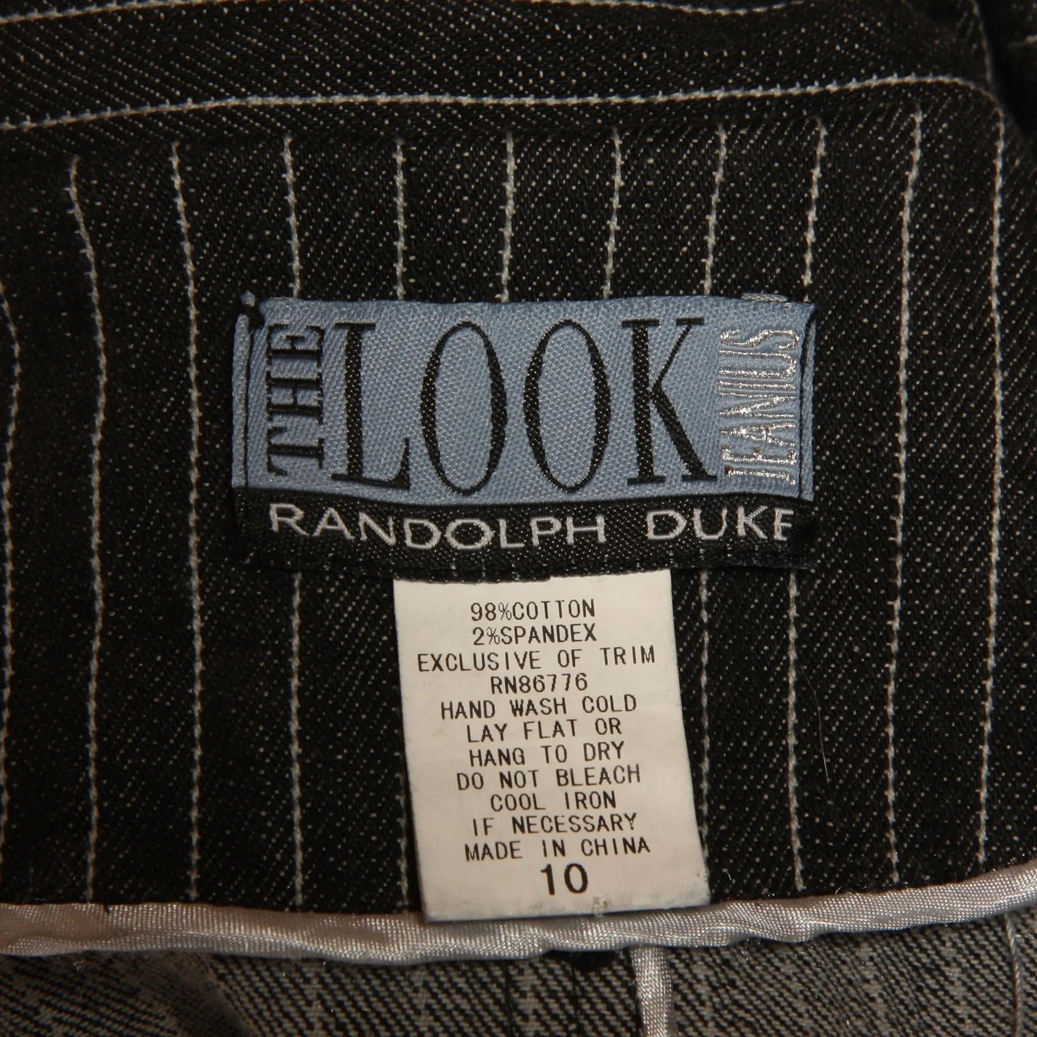 Y2K Randolph Duke Pinstripe Denim 4-Piece Ensemble
