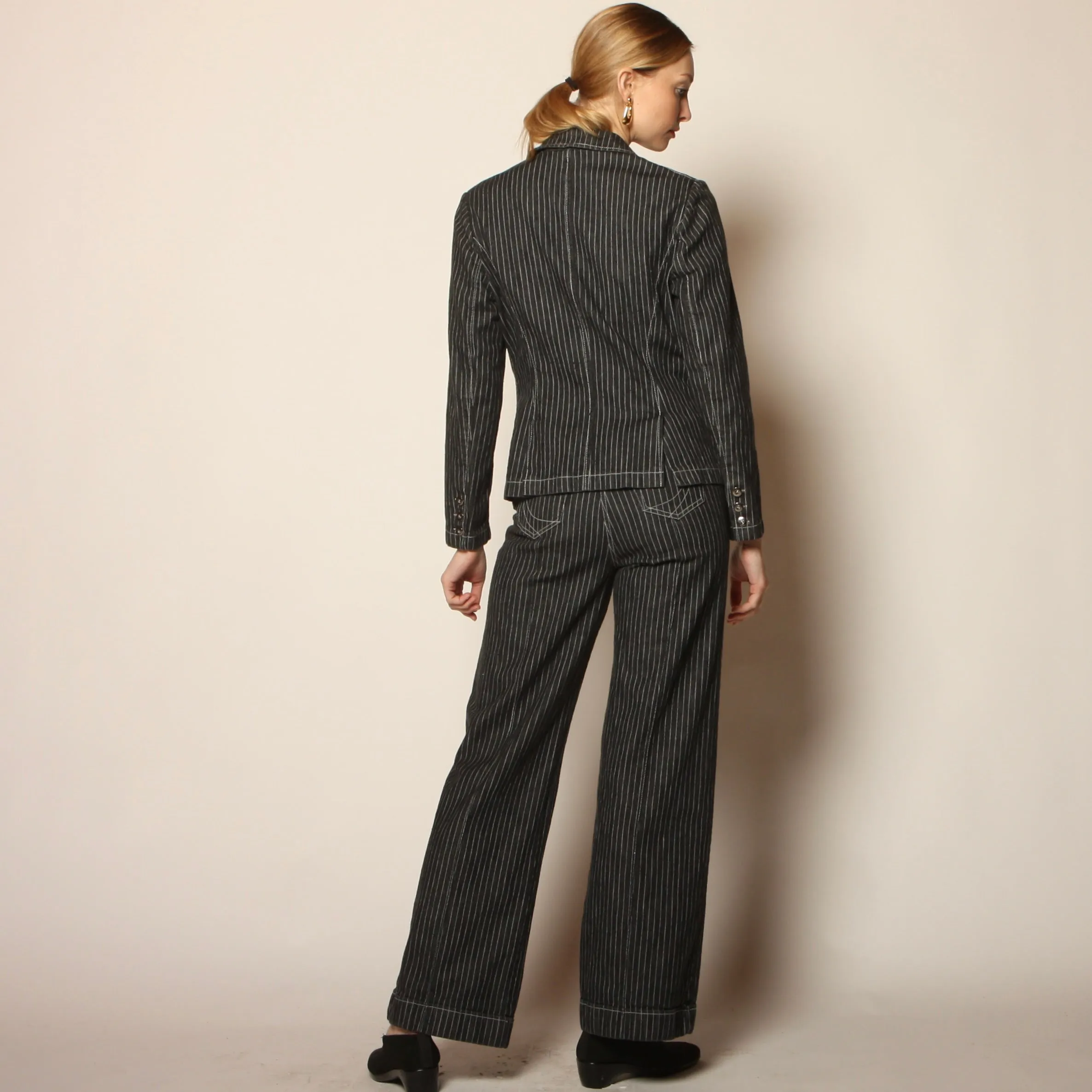 Y2K Randolph Duke Pinstripe Denim 4-Piece Ensemble